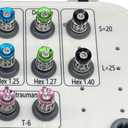 Fencia Universal Dental Implant Torque Wrench Ratchet,10-70NCM Ratchet Drivers Dental Implant Repair Tool Kit, 16pcs Prosthetic Driver Kit Torque Wrench System