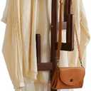 Bamboo Cactus Coat & Clothes Rack Stand, Standing Freestanding Clothing Racks with 6 Hooks for Adults & Kids, Heavy Duty Modern Entryway Living Room Bedroom Corner Coat Rack