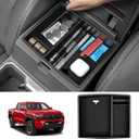 Center Console Organizer for Toyota Tacoma 2024 2025 Accessories Armrest Hidden Storage Box Secondary Insert Tray