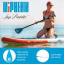 niphean Sup Paddle, Adjustable Paddle Board Paddles, Lightweight Kayak Paddle, Detachable Stand Up Paddle Board Accessories Oars with Aluminum Alloy Shaft and Fiberglass Blade, 3 Piece