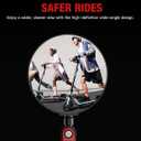 Scooter Rear-view Mirror Compatible with Ninebot by Segway All KickScooters MAX G30 G2 G3 ZT3 Pro GT3 F3 E3(Except Air T15), Adjustable Wide-Angle Vision Rearview Mirrors Original Accessories 2-Pack