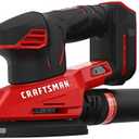CRAFTSMAN 20V MAX Cordless Detail Sander, Tool Only (CMCW221B), Red