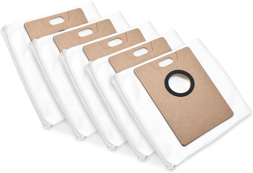Tapo Dust Bag Replacement for Robot Vacuum and Mop Includes Easy to Replace 5x 3L Disposable Dust Bags, Compatible with RV30 Max Plus & RV20 Max Plus