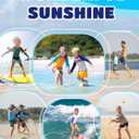 2 x Angel season Rash Guard for Boys UPF 50+ Swim Shirt Long Sleeve Bathing Suit Summer UV Protection Sun Shirts Rashgurad (2T, White Blue)