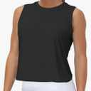 THE GYM PEOPLE Women's Workout Tops in Ice Silk Quick Dry Sleeveless, L