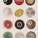 Vintage Retro Print, Trendy Disco Ball Canvas Wall Art，Lucky 8 Ball Poster Funky Music Posters，Minimalism Preppy Painting Wall Decor for Dorm Bedroom Living Room 