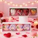 50Pcs 8x2.2x2 Inches Chocolate Covered Strawberry Boxes, Mcaron,Truffle,Chocolate Boxes Empty & Bakery Boxes for Cake,Strawberry,Dessert,Bonbon & Sweet Boxes Party Favors