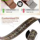 PARTTELY Western Cowboy Belts for Men Women, Western Belt with Bull Buckle, Country Belt Cowboy Leather Belt for Jeans