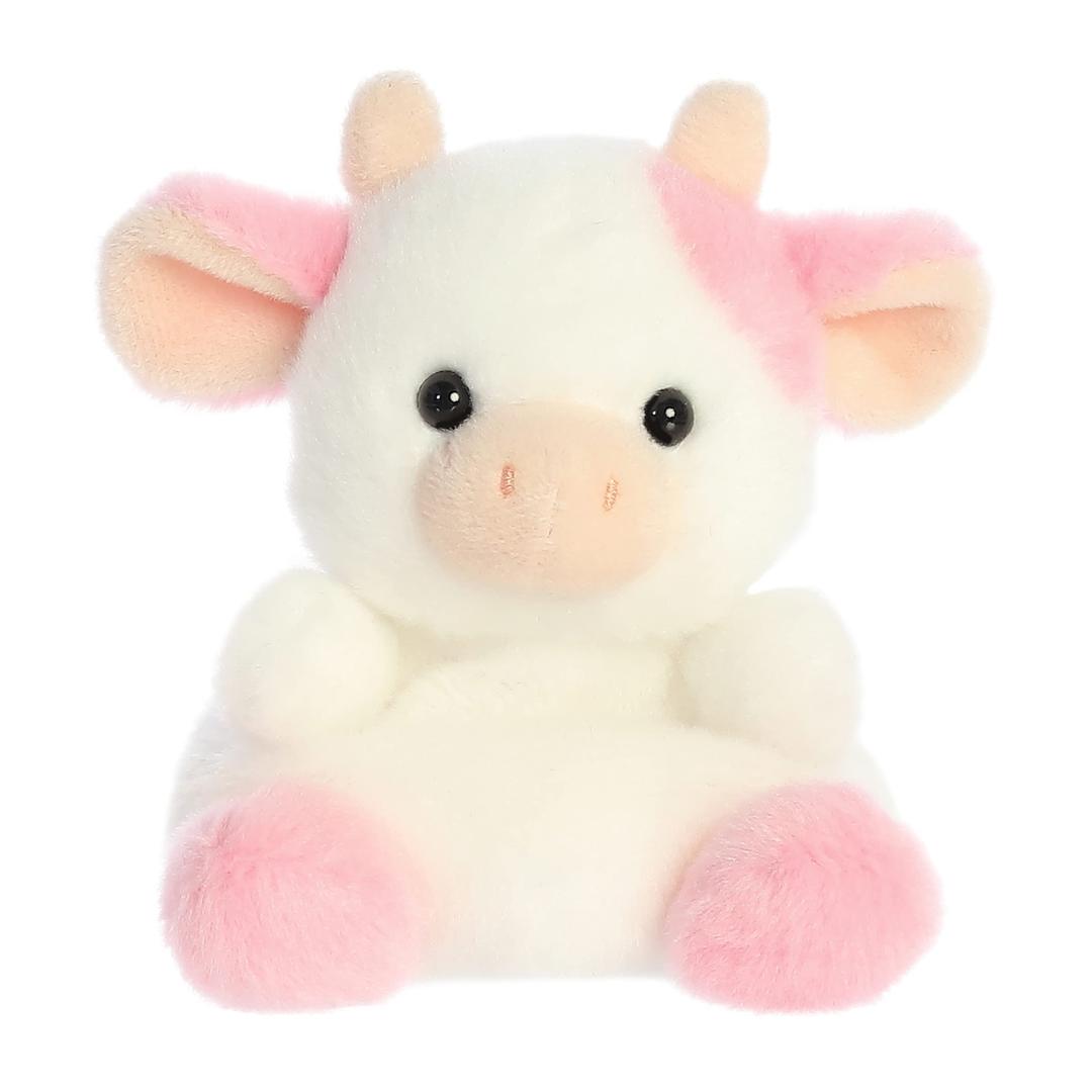 Aurora® Adorable Palm Pals™ Sweetie Cow™ Stuffed Animal - Pocket-Sized Play - Collectable Pink 5 Inches