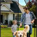 Black Magnetic Screen Door Fits Door Size 40x80in, Door Screen Mesh Magnetic Closure Screen Door For Sliding Patio Screen Size 42x82in