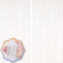 Voircoloria 2 Pack 3.3x8.2 Feet White Foil Fringe Backdrop Curtains, Tinsel Streamers Birthday Party Decorations, Fringe Backdrop for Graduation, Baby Shower, Gender Reveal, Disco Party