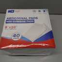 GauzeCare Sterile Abdominal- ABD Combine Pads| 40-Pack, 8x10 Inches| Extra Absorbent & Thick, Individually Wrapped Wound Dressing, First Aid Pads| Surgical-Grade, Nonstick- for Heavy Leakage, Post Op
