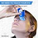 Remedic Eye Drop Guide with Silicone Adapter Reusable Tool for Clean, Precise Eye Drop Application Easy to Use Eye Drop Helper for Seniors, Caregivers & Family Fits Most Eye Drop Bottles