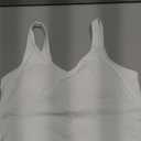 THE GYM PEOPLE Womens' Sports Bra Longline Wirefree Padded with Medium Support (White, Medium)