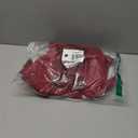 RYB HOME French Door Curtains - Privacy Blackout Window Tie up Shades Energy Saving for Kitchen Dining Kids Nursery Bathroom Tricia Door Covering, W 26 x L 72 inches, Burgundy Red, 1 Panel