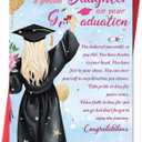 2 x Graduation Card for Daughter,Graduation Gifts Cards for Her,2026 High School & College Graduation Cards Gifts Decorations for Daughter Women From Mom Dad Parents