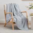 Love's cabin 6 Layer 100% Cotton Muslin Blanket, 60"x80" Twin Muslin Blanket for Couch Bed, Cyan Muslin Throw Blanket, Cotton Gauze Blanket for Adult, Lightweight and Breathable Blanket All Season (Twin(60"X80"))