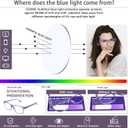 Progressive Multifocus Reading Glasses for Women, Blue Light Blocking Ladies Computer Readers with Spring Hinge, Magnification Strength +2.5