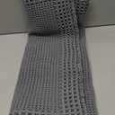 RESARE Waffle Bath Mat for Bathroom, Super Absorbent Bathroom Rugs Non Slip Machine Washable, Ultra Soft Quick Dry Boho Bath Rugs with Tassels for Floor, Upgraded Bordered Design, 24"x36" Dark Grey