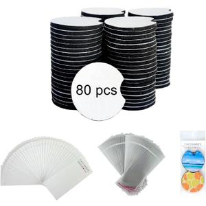 160PCS Sublimation Coasters Blanks, Round Car Coasters Sublimation Blanks Set, Car Coaster Packaging with Display Cards Bags, 2.75 Inch Blank Cup Mat for Sublimation Transfer Heat Press DIY Crafts