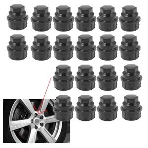SUNNER THINKEN 20PCS Black Plastic Wheel Nut Cover Caps for Buick for Chevy for GMC for Pontiac for Chevrolet for GM Replace 9593028