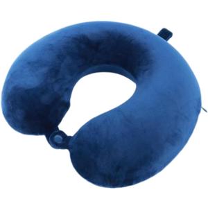 Travel Pillow,100% Pure Memory Foam U Shaped Neck Pillow,Super Lightweight Portable Headrest Great for Airplane, Car,Home,Office,Sleeping Rest (Blue)