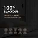 FMFUNCTEX 100% White Blackout Curtains for Bedroom, White Weave Textured Curtains 54 Inch Length Thermal Insulated Curtain for Living Room, Black Out Drapery Grommet Room Darkening 2 Panels