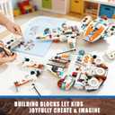 STEM 3 in 1 Space Vehicle Building Set - Creative Play Space Building Set with Spacecraft Model, Drone, and Wing Fighter, Great Birthday Gift Toy for Star Fans Kids Boys Ages 8+
