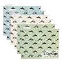Y YOMA 6 Pack Decorative Hanging File Folders Letter Size Checkerboard Hanging Folder Pretty File Folder Organizer for Filing Cabinet Office Home with 1/ 5-Cut Adjustable Tabs, 3 Rabbit Design