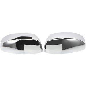 2pcs Upper Mirror Cap Chrome Plated Fits for Silverado Sierra 1500 2500 3500HD 2007-2013 Tahoe Suburban Avalanche Yukon XL Escalade EXT ESV Replaces 25788157 25788156
