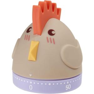 Mechanical Kitchen Timer, Cute Wind Up 60-Minute Manual Countdown for Kids, Classroom, Home, Study and Cooking (Chicken)