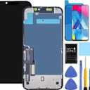 for iPhone 11 Screen Replacement for iPhone 11 Screen Replacement kit for iPhone 11 A2111 A2223 A2221 LCD Display digitizer Touch Screen Assembly with Repair Tools 6.1 inch Black