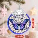 Christmas Ornaments: Stained Glass Ornament, Christmas Tree Ornament, Hanging Ornaments for Home Decor & Xmas Tree Decorations  Exquisite Holiday Decor, Gifts & Holiday Present - Butterfly