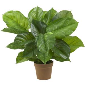 Nearly Natural Large Leaf Philodendron Silk Plant (Real Touch) (32 x 27 x 27, Green)