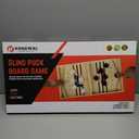 Fast Sling Puck Game - Wooden Hockey Table Board Game with Spare Parts | Indoor 2 Player Tabletop Fast-Paced Slingshot Battle for Adults, Kids & Family Night or Friends Party | Large Size