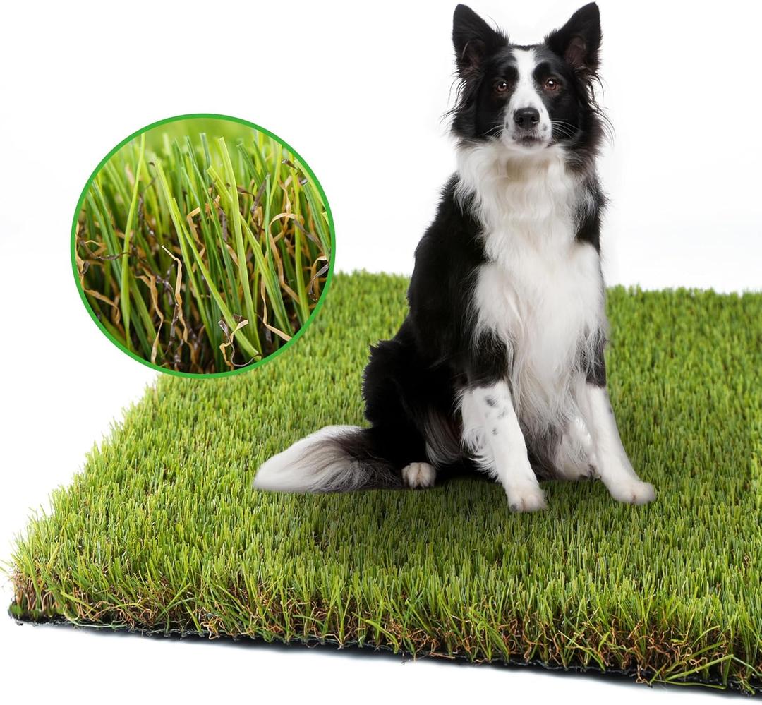 Artificial Grass Turf for Dogs 3 ft x 5 ft,1.38 inch Fake Grass Pee Pad for Puppy Potty Training,Faux Grass Rug for Indoor/Outdoor Patio,Dogs Wee Wee Pad,Turf Grass Mat for Pets.