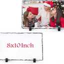 Sublimation Slate Blanks 8x10 Inch Sublimation Plaque Rock Stone Picture Photo Plate 2 Pack Bulk