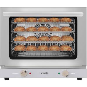 KoolMore 23 in. Countertop Convection Oven for Half-Size Pans with 4 Racks and 2800W of Power in Stainless-Steel - 208/240V, 2.3 cu. ft. ETL Listed (KM-CTCO220-23)