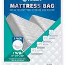VICMORE Twin Mattress Bags 2-Pack for Moving & Storage - 1.5 Mil Clear Plastic Mattress Moving Bags, Dust Protection for Dorm, Home & Storage, Fits Twin & Twin XL