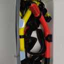 Snorkeling Gear for Adults, Dry-Top Snorkel Set Scuba Diving mask, 180Panoramic Wide View Professional Snorkeling Gear Breathing Freely Snorkel Mask (Yellow+Red)