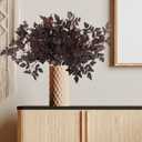 Plant Ivy  Burgundy Decorative for Wall Design Garden Decoration 6 Pack Leaves