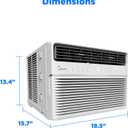 Midea 8,000 BTU Window Air Conditioner, Electronic Control, 350 Sq. Ft.