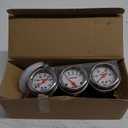 2inch 52mm Triple Gauge Kit, Volt Meter Water Temp Temperature Gauge Oil Pressure Gauge Car Meter Auto Gauge