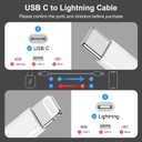 2 Pack for Apple iPhone 14 Fast Charger Cable 10ft [Apple MFi Certified], USB Type C to Lightning Cable 10 Foot Apple iPhone Charging Cord for Apple iPhone 13 12 11 Pro XR XS Plus