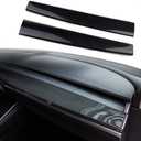 2Pcs/Set Carbon Fiber look Central Control Dashboard Panel Trim For Tesla Model 3 Model Y 2017-2023