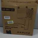 Folding Utility Cart Black Portable Rolling Crate Handcart Foldable Shopping Trolley Collapsible, with Lid, on Wheels, for Grocery, Garden, Office, Storage, Teacher, Tool (Black)