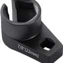 Offset O2 Sensor Socket, 7/8-Inch (22mm) with 3/8-Inch Drive, Universal Fit for Vehicle Oxygen Sensor Removal (1pcs)