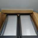 Garvee 16 Gallon Motion Sensor Trash Can - 2x30L Dual Compartment Automatic Garbage Can, Fingerprint-Resistant Stainless Steel Recycling Bin for Kitchen, Living Room, Office, Silver