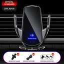 Wireless Car Charger Automotive Electric Induction 15W Wireless Charger Car Vent Mount Bracket Fast Charging Auto-Clamping Car Phone Holder Mount Air Vent Phone Holder Black