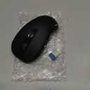 TECKNET Folding Wireless Mouse, 2.4G Travel Mouse Portable 3 Adjustable DPI 2000/1500/1000 Compatible with Notebook, PC, Computer, 2-Year Battery Life (Black)